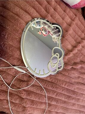 Hello Kitty Pink and White LED Accent Mirror
